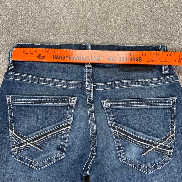 BKE Tyler Mens Straight Leg Jeans Blue Medium Wash Contrast Stitch 27x32 - Picture 5 of 10